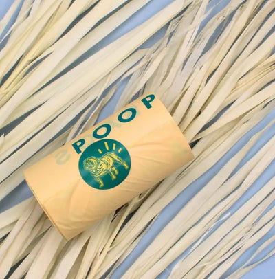 Monty's Cornstarch Poop Bag Single Roll (15 Bags)
