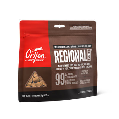 Orijen Freeze Dried Cat Treats Regional Red Recipe 35g
