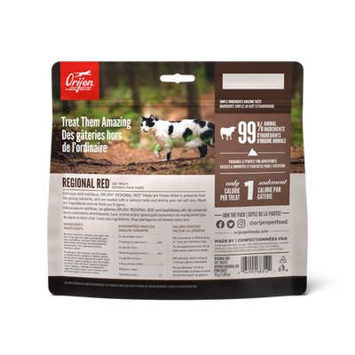 Orijen Freeze Dried Cat Treats Regional Red Recipe 35g