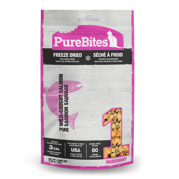 PureBites Salmon Freeze Dried Cat Treats 26g