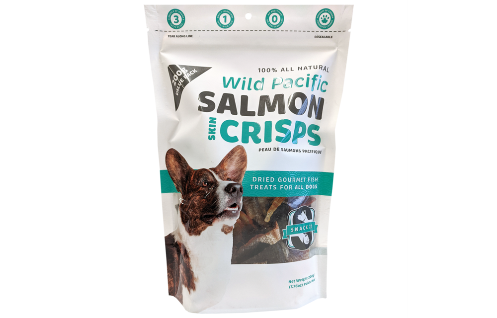 Snack21 Wild Pacific Salmon Skin Crisps 200g