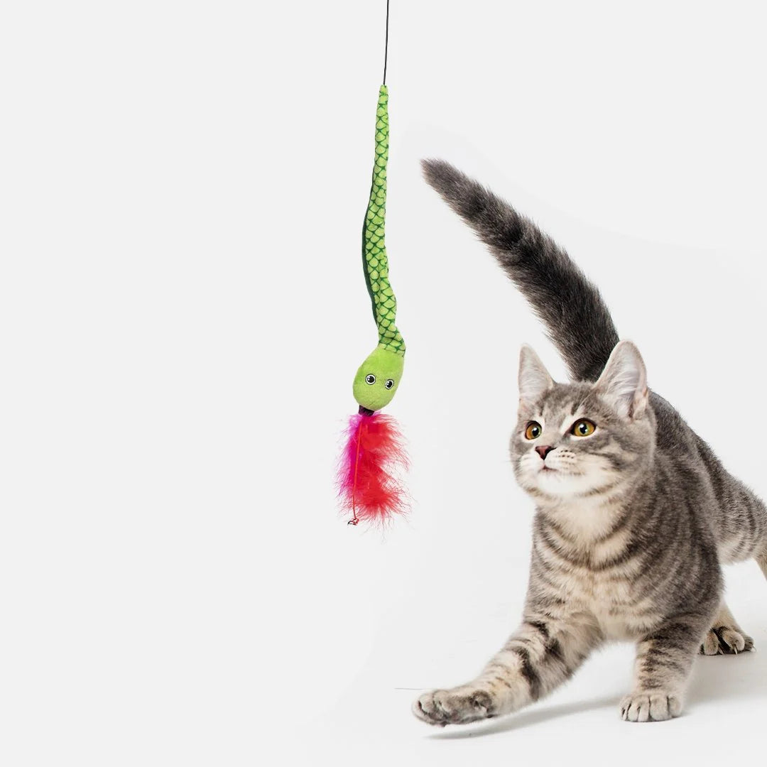 Silver Paw Snake Dangler Cat Toy
