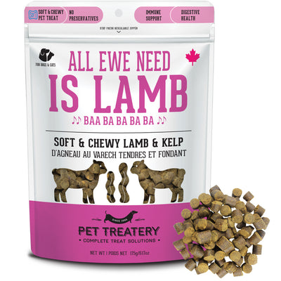Granville Pet Treatery All Ewe Need Is Lamb - Soft & Chewy Lamb & Kelp Treat For Dogs & Cats 175g