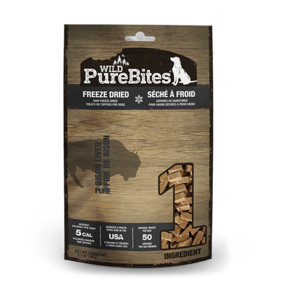 PureBites Bison Freeze Dried Dog Treats 60g