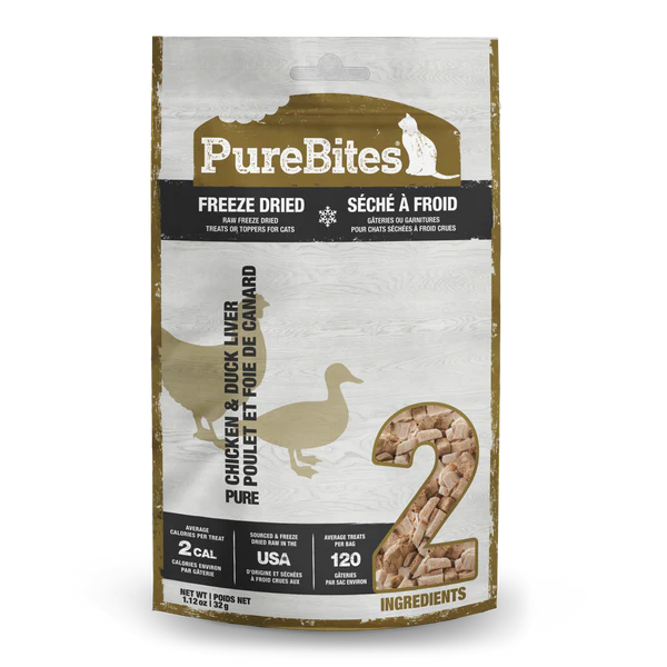 PureBites Chicken & Duck Freeze Dried Cat Treats 32g