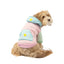 Silver Paw Pink Venice Dog Hoodie - Large