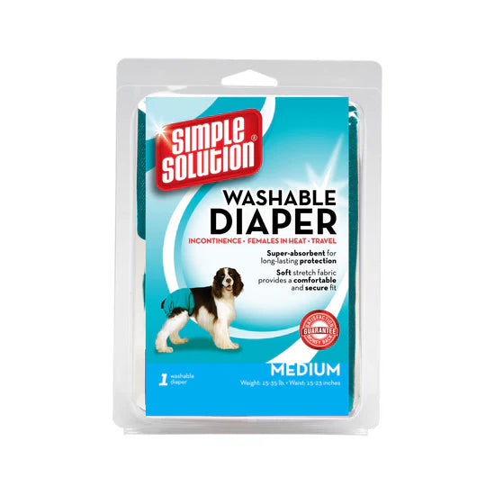 Simple Solution Washable Female Dog Diaper - Medium