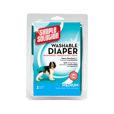 Simple Solution Washable Female Dog Diaper - Medium