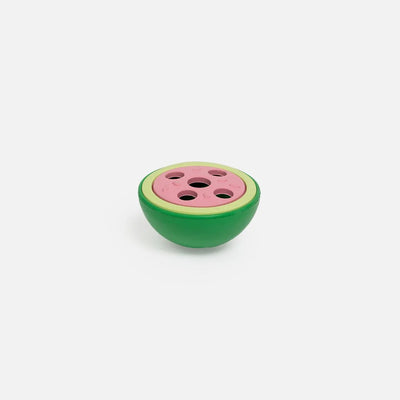 Silver Paw Watermelon Dog Toy | 100% Natural Rubber Chew for Safe & Interactive Play