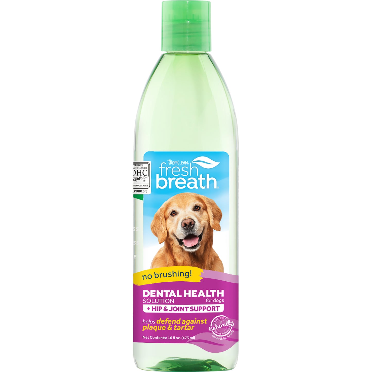 Tropiclean Fresh Breath Oral Care Water Additive Plus Hip & Joint 473ml