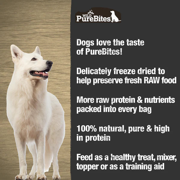 PureBites Bison Freeze Dried Dog Treats 60g