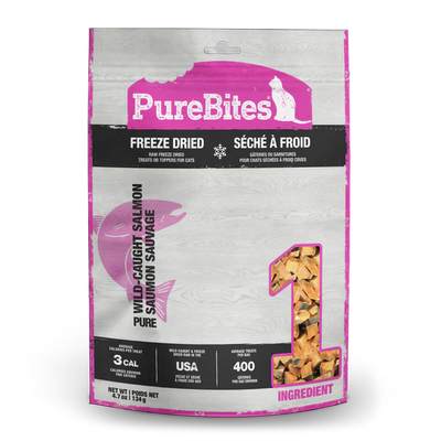 PureBites Salmon Freeze Dried Cat Treats 134g