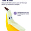 PetStages Catnip & Crinkle Dental Health Banana
