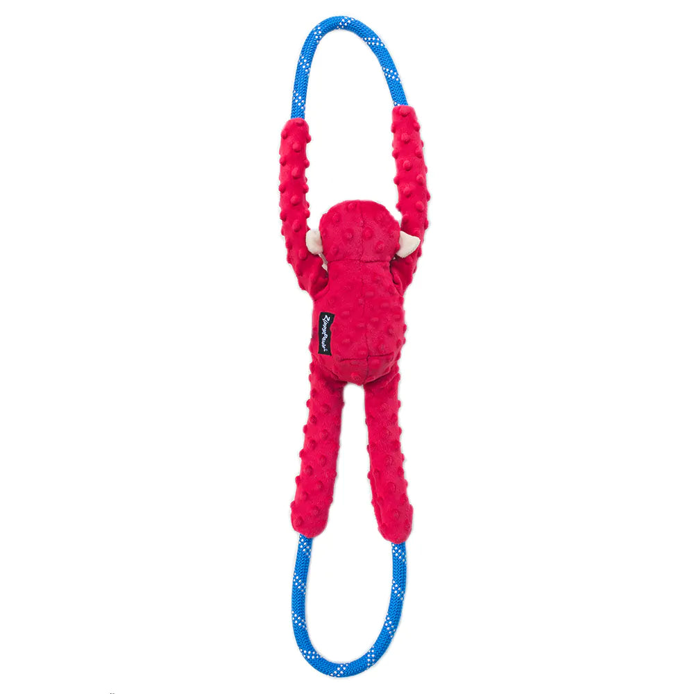 ZippyPaws Monkey RopeTugz – Red